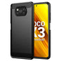 Husa pentru Xiaomi POCO X3 Pro, Techsuit Carbon Silicone, negru