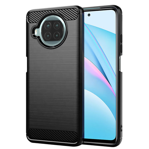 Husa pentru Xiaomi Mi 10T Lite 5G, Techsuit Carbon Silicone, negru
