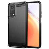 Husa pentru Xiaomi Mi 10T Pro 5G, Techsuit Carbon Silicone, albastru