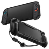Spigen Protective Case Rugged Armor (ACS09075), pentru Nintendo Switch 2, cu reglabil Strap, Ergonomic Design, Matte Negru