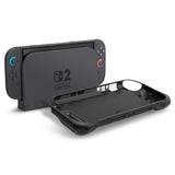 Spigen Protective Case Rugged Armor (ACS09075), pentru Nintendo Switch 2, cu reglabil Strap, Ergonomic Design, Matte Negru