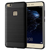 Husa pentru Huawei P10 Lite, Techsuit Carbon Silicone, negru