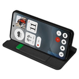 Husa pentru Nothing Phone (3a), Techsuit Magskin Book, negru
