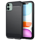 Husa pentru iPhone 11, Techsuit Carbon Silicone, albastru