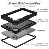 Husa tableta pentru Xiaomi Pad 7, Techsuit Rugged TabShell + Screen Protector, negru