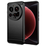 Husa pentru Xiaomi 15 Ultra, Techsuit Carbon Silicone, albastru