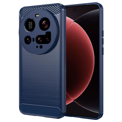 Husa pentru Xiaomi 15 Ultra, Techsuit Carbon Silicone, albastru