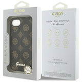 Husa pentru iPhone 16e, Guess Peony Script MagSafe (GUHMPSE4PGPYSK), negru
