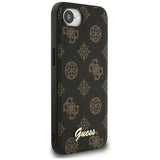 Husa pentru iPhone 16e, Guess Peony Script MagSafe (GUHMPSE4PGPYSK), negru