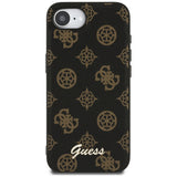 Husa pentru iPhone 16e, Guess Peony Script MagSafe (GUHMPSE4PGPYSK), negru