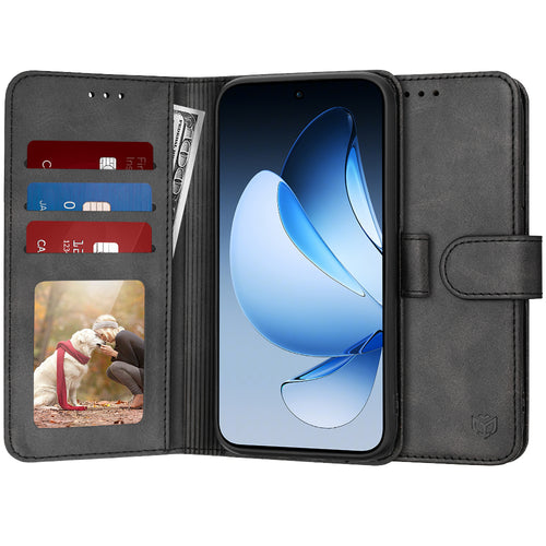 Husa pentru OPPO Reno13, Techsuit Diary Book, negru