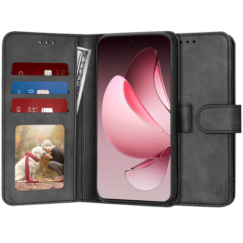 Husa pentru OPPO Reno13 Pro, Techsuit Diary Book, negru