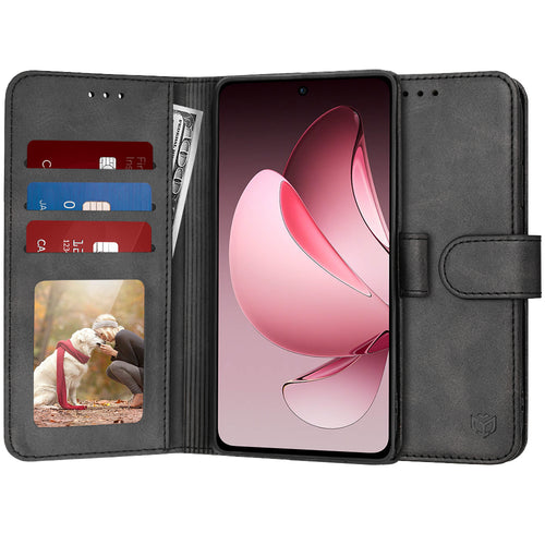 Husa pentru OPPO Reno13 F 4G, Techsuit Diary Book, negru