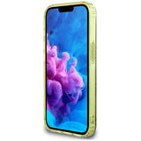 Husa pentru iPhone 16e, Guess IML Metal Glitter 4G Circle Triangle MagSafe (GUHMPSE4HG4PRTGW), maro
