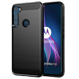 Husa pentru Motorola One Fusion Plus, Techsuit Carbon Silicone, negru