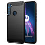 Husa pentru Motorola One Fusion Plus, Techsuit Carbon Silicone, negru