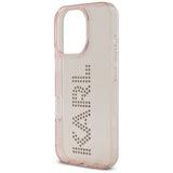 Husa pentru iPhone 16 Pro, Karl Lagerfeld IML Rhinestones (KLHCP16LHKLSTDCP), roz