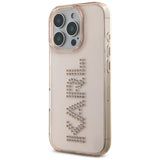 Husa pentru iPhone 16 Pro, Karl Lagerfeld IML Rhinestones (KLHCP16LHKLSTDCP), roz