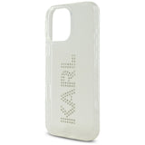 Husa pentru iPhone 16 Pro, Karl Lagerfeld IML Rhinestones (KLHCP16LHKLSTDCT), transparenta