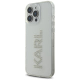 Husa pentru iPhone 16 Pro, Karl Lagerfeld IML Rhinestones (KLHCP16LHKLSTDCT), transparenta