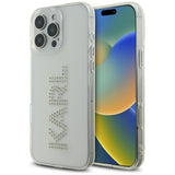 Husa pentru iPhone 16 Pro, Karl Lagerfeld IML Rhinestones (KLHCP16LHKLSTDCT), transparenta