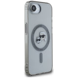 Husa pentru iPhone 16e, Karl Lagerfeld IML MagSafe (KLHMPSE4HLSKCK), negru