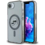 Husa pentru iPhone 16e, Karl Lagerfeld IML MagSafe (KLHMPSE4HLSKCK), negru