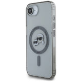 Husa pentru iPhone 16e, Karl Lagerfeld IML MagSafe (KLHMPSE4HLSKCK), negru