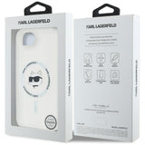 Husa pentru iPhone 16e, Karl Lagerfeld IML MagSafe (KLHMPSE4HLSCHH), albastru