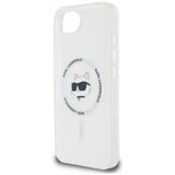 Husa pentru iPhone 16e, Karl Lagerfeld IML MagSafe (KLHMPSE4HLSCHH), albastru