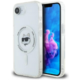 Husa pentru iPhone 16e, Karl Lagerfeld IML MagSafe (KLHMPSE4HLSCHH), albastru