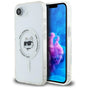 Husa pentru iPhone 16e, Karl Lagerfeld IML MagSafe (KLHMPSE4HLSCHH), albastru