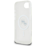 Husa pentru iPhone 16e, Karl Lagerfeld IML MagSafe (KLHMPSE4HLSKCH), alb