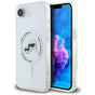 Husa pentru iPhone 16e, Karl Lagerfeld IML MagSafe (KLHMPSE4HLSKCH), alb