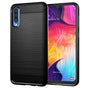 Husa pentru Samsung Galaxy A50, Techsuit Carbon Silicone, negru