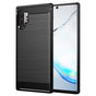 Husa pentru Samsung Galaxy Note 10 Plus, Techsuit Carbon Silicone, negru