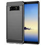 Husa pentru Samsung Galaxy Note 8, Techsuit Carbon Silicone, negru