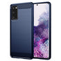 Husa pentru Samsung Galaxy S20, Techsuit Carbon Silicone, albastru