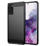 Husa pentru Samsung Galaxy S20, Techsuit Carbon Silicone, albastru