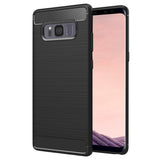 Husa pentru Samsung Galaxy S8 Plus, Techsuit Carbon Silicone, negru