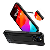 Husa pentru Xiaomi Redmi Note 14 4G (Standard), Techsuit Hybrid Armor, negru