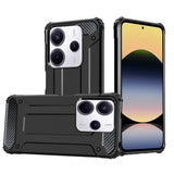 Husa pentru Xiaomi Redmi Note 14 4G (Regional), Techsuit Hybrid Armor, negru