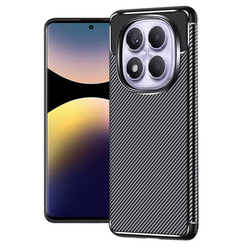Husa pentru Xiaomi Redmi Note 14 Pro 4G, Techsuit CarbonFiber, negru