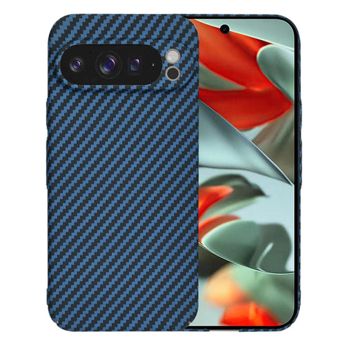 Husa pentru Google Pixel 9 Pro XL, Techsuit Carbonite FiberShell, cyan