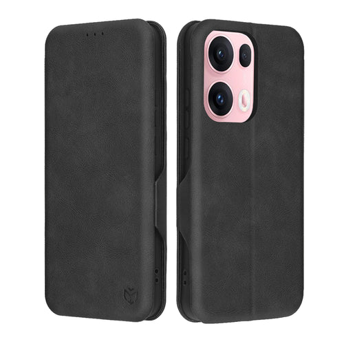 Husa pentru OPPO Reno13 Pro, Techsuit Safe Wallet Plus, negru