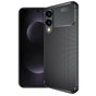 Husa pentru Samsung Galaxy S25 Edge, Techsuit CarbonFiber, negru