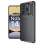 Husa pentru Xiaomi Redmi Note 14 5G, Techsuit CarbonFiber, negru