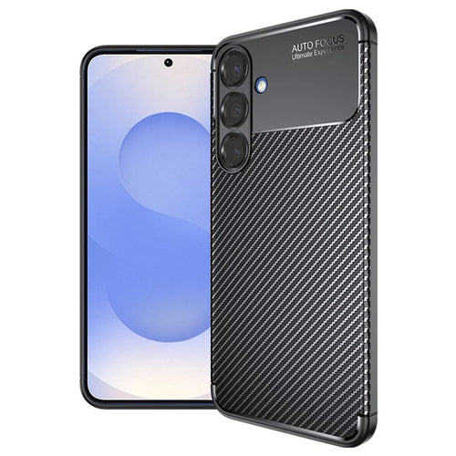 Husa pentru Samsung Galaxy S25, Techsuit CarbonFiber, negru