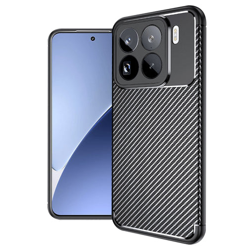 Husa pentru Xiaomi 15 Pro, Techsuit CarbonFiber, negru