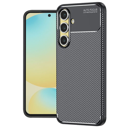 Husa pentru Samsung Galaxy S24 FE, Techsuit CarbonFiber, negru